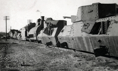 szovjet páncélvonat a keleti fronton, német támadás után., 1942, Szűcs Zsigmond örökösei, páncélvonat, Fortepan #228607