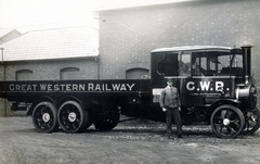 Egyesült Királyság, a Great Western Railway gőzhajtású teherautója., 1929, Ladinek Viktor, gőzautó, Foden-márka, Foden K, Fortepan #228651