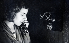 1933, Flanek-Falvay-Kováts, telephone, lady, Fortepan #228716