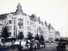 Hungary, Debrecen, Piac utca (Ferenc József út) 22-24. számú épület a Kossuth utca sarkánál., 1938, Flanek-Falvay-Kováts, Fortepan #228786