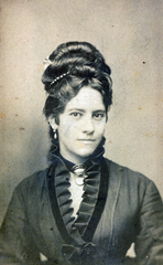 1900, Ábrahám Katalin és László, hairdo, portrait, woman, Fortepan #229068