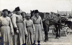 1917, Papp Éva, Horse-drawn carriage, Soviet soldier, prisoner of war, Fortepan #229237