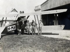 1923, Papp Éva, airplane, biplane, Fortepan #229252