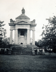 Magyarország, Ópusztaszer, (Sövényháza), Árpád-emlékmű a későbbi Nemzeti Történeti Emlékpark területén., 1940, Papp Éva, Fortepan #229312