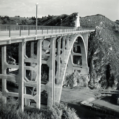 Magyarország, Veszprém, Szent István völgyhíd (Viadukt) és alatta a Séd patak., 1941, Jóna Dávid, Fortepan #229371