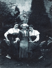 1909, Jóna Dávid, three people, twins, Fortepan #229388