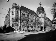 Hungary, Budapest IX., Üllői út, szemben a Hőgyes Endre utca és a Kinizsi utca között az Iparművészeti Múzeum., 1954, Fortepan/Album083, Budapest, museum, architectural heritage, Secession, Fortepan #229804