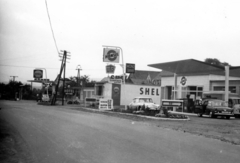 Germany, 1965, Schaffer Anikó, hotel, gas station, Fortepan #229910