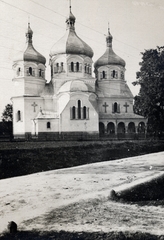 Ukrajna, Vuzlove, (Holoev), Szűzanya-templom., 1917, Czógler Gusztáv, templom, görögkeleti, hagymakupola, Fortepan #229949