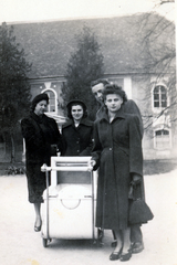 1948, Korner Veronika, family, baby carriage, Fortepan #230091