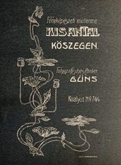 Hungary, Kőszeg, Király út 744., Kis Antal fényképészeti műterme., 1900, Korner Veronika, Secession, verso, Fortepan #230121