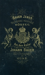 Hungary, Kőszeg, Bauer János fényképészeti műterme., 1900, Korner Veronika, verso, Fortepan #230132