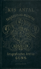 Magyarország, Kőszeg, Kis Antal fényképészeti műterme., 1902, Korner Veronika, hátlap, Fortepan #230135