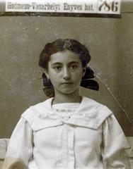 1911, Losonci Rita dr., girl, portrait, blouse, Fortepan #230442