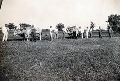 1930, Losonci Rita dr., Hungarian grey cattle, plow, Fortepan #230459