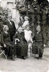 1921, Miklósy Judit, generations, black dress, family, Fortepan #230486