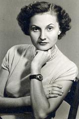 1947, Bihari Erzsébet-Németh Tamás Lajos, hairdo, eyebrow, portrait, wrist watch, Fortepan #230681