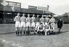 1933, Cserey Zoltán, coffee-tea shop, tin can factory, Népszava newspaper, soccer team, ad, Fortepan #230899