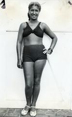 1935, Cserey Zoltán, portré, bikini, Fortepan #231069