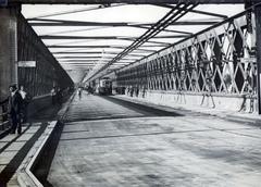 Austria, Vienna, Reichsbrücke., 1936, Bor Dezső, bicycle, Fortepan #231357