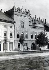 Szlovákia, Lőcse, főtér (Námestie Majstra Pavla), Thurzó-ház., 1933, Bor Dezső, Fortepan #231390