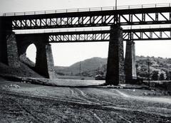 Magyarország, Biatorbágy, vasúti viadukt., 1936, Bor Dezső, vasúti híd, viadukt, Fortepan #231757