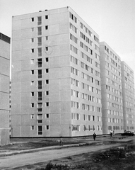 Hungary, Budapest XIV., Csertő utca balra az Ormánság utca torkolata., 1975, Fortepan, blocks, concrete block of flats, Budapest, Fortepan #23178