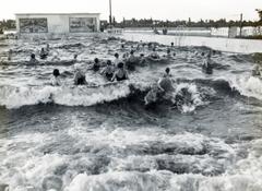 Magyarország, Hajdúszoboszló, hullámmedence a strandon., 1934, Bor Dezső, hullámfürdő, Fortepan #231780