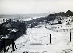 Magyarország, Budapest II., kilátás a Sarolta utca 10. számú telek elől a Margit híd és a Duna felé., 1939, Bor Dezső, Budapest, Fortepan #231811