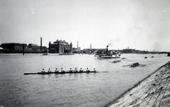 1940, Bor Dezső, paddling, Fortepan #231938