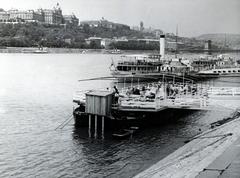 1933, Bor Dezső, steamboat, port, Fortepan #232123