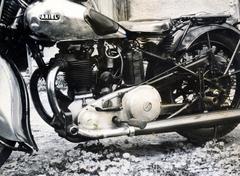 1936, László Ilona, Ariel-brand, motorcycle, Fortepan #232541