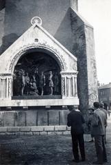 Hungary, Szeged, Dóm tér, Dömötör torony, A Nemzeti Megújhodás Emlékműve (Zala György,1930.)., 1971, Gara Andor, Fortepan #232586