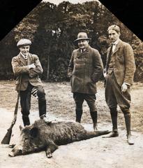 1930, Aczél Frigyes, gun, wild boar, place, hunting, Fortepan #232699