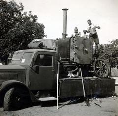 36M Rába-AF típusú tehergépkocsira szerelt sterilizáló berendezés., 1940, Tordai György, Fortepan #232771