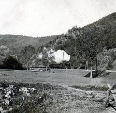 Romania,Transylvania, a Sebes-Körös völgye vasútvonal a település közelében., 1940, Tordai György, Fortepan #232882