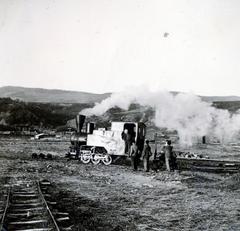 1940, Tordai György, cloud smoke, steam locomotive, Fortepan #232889