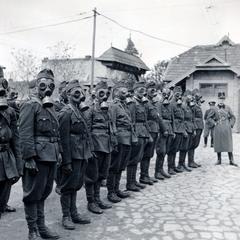 1940, Tordai György, gas mask, Fortepan #232934