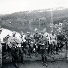 Hungary, Bánk, a felvétel a Bánki-tó partján készült., 1940, Tordai György, Fortepan #232975