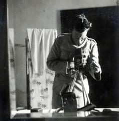 1940, Tordai György, photography, self-portrait, Fortepan #233044