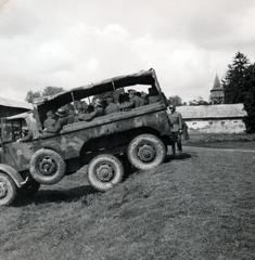 Magyarország, Nábrád, 1940, Tordai György, Rába 38M Botond, Általános Honvédségi Gépjármű Embléma, Fortepan #233093