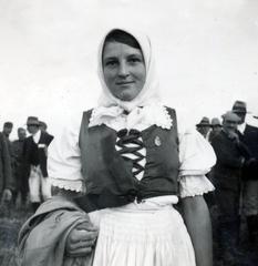 1940, Tordai György, népviselet, kitűző, Fortepan #233233