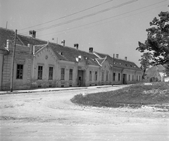 Magyarország, Sümeg, szemben a Széchenyi György utca 17., 1950, Építész, utcakép, ház, Fortepan #23372