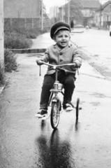 1971, Lelkes Ilka, kids' tricycles, Fortepan #234058