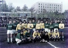 1969, Hegyvidéki Helytörténeti Gyűjtemény, futballpálya, futballcsapat, Fortepan #234291