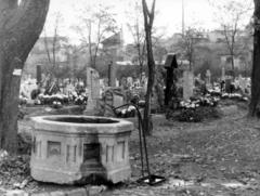 1948, Hegyvidéki Helytörténeti Gyűjtemény, cemetery, wreath, Fortepan #234683