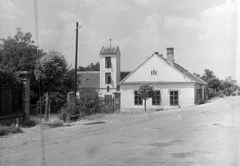 Magyarország, Vasvár, Alkotmány utca 8. Tűzoltószertár., 1952, Építész, tűzoltóság, Fortepan #23478