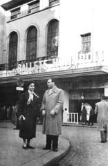 Franciaország, Párizs, Rue de Malte 50., Alhambra Színház., 1957, Fejér Csaba-Kindert Piroska, Fortepan #235231