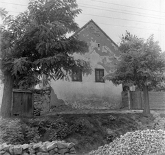 Magyarország, Mór, Széchenyi utca 21., 1953, Építész, utcakép, útépítés, parasztház, Fortepan #23533