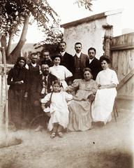 1912, Fejér Csaba-Kindert Piroska, család, fehér ruha, Fortepan #235335